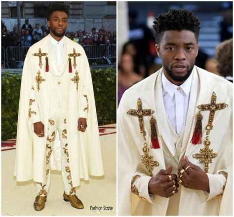 chadwick boseman versace|Chadwick Boseman Arrived At The Met Gala Clad In A White .